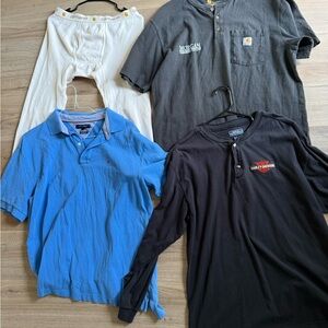 Carhartt and Harley-Davidson  Tommy Shirt Bundle - Black, Blue, Gray, White Lots